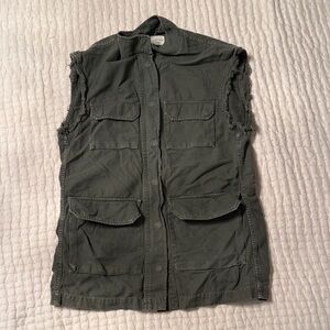 Nili Lotan Olive Green Vest
